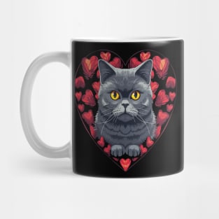 British Shorthair Valentine Day Mug